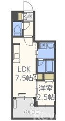 アクタス薬院テラスの物件間取画像